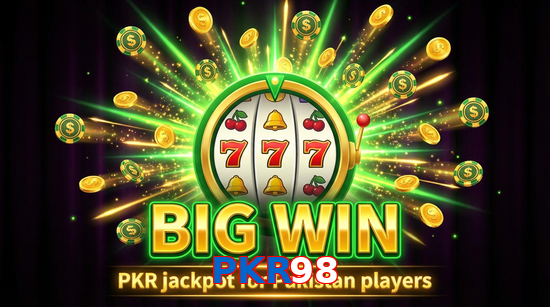 Big win animation on PKR98 slot game